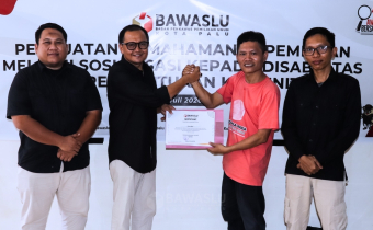 Bawaslu Kota Palu bersama komunitas penyandang disabilitas Madamba Rara Kota Palu akan membentuk wadah komunikasi digital sebagai sarana pengawasan pemilu.