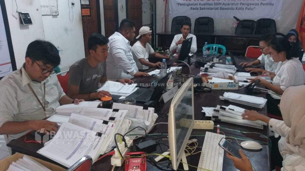 242 Berkas Pendaftar Seleksi Calon Panwaslu Kecamatan se-Kota Palu Dinyatakan Lulus