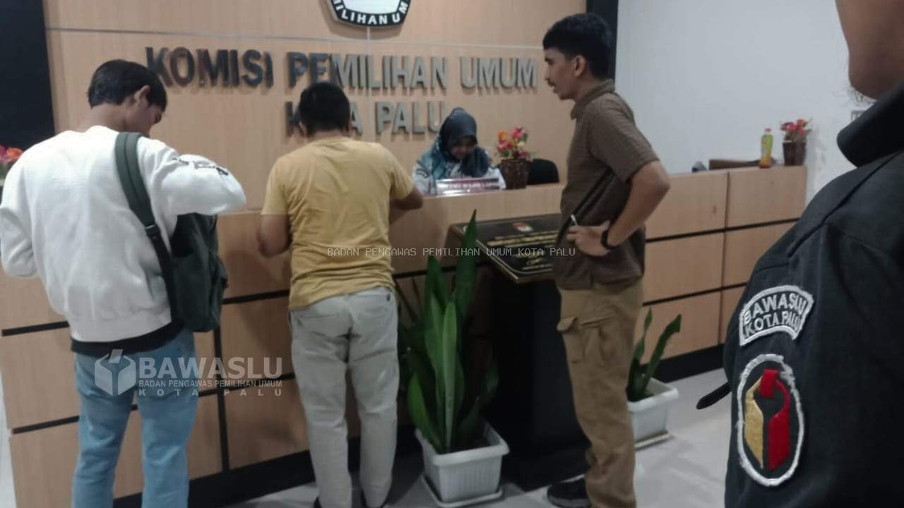 Bawaslu Kota Palu Terus Kawal Proses Pendaftaran Calon PPK Pemilu 2024