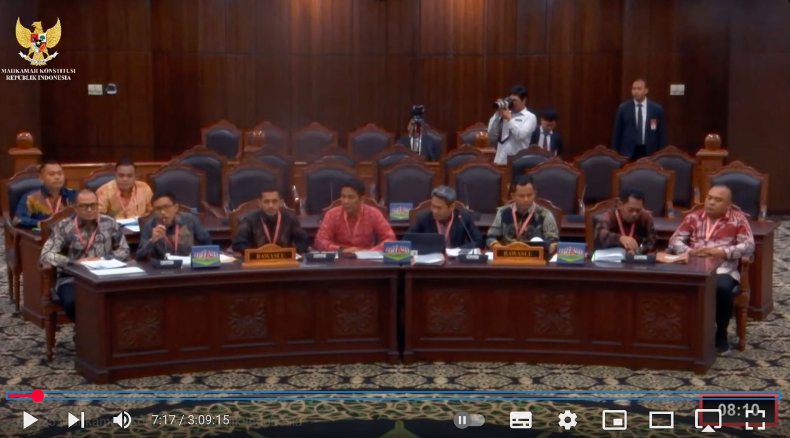 Bawaslu Kota Palu Sampaikan Keterangan di Sidang Penyelesaian Sengketa Hasil