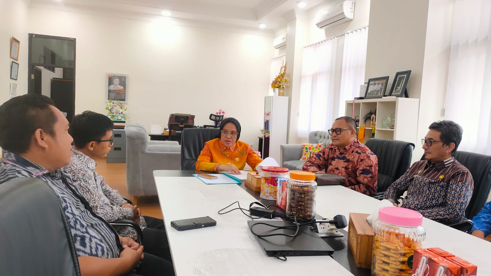 Butuh Dukungan Penguatan Lembaga, Bawaslu Kota Palu Audiensi ke Sekretaris Daerah Kota Palu