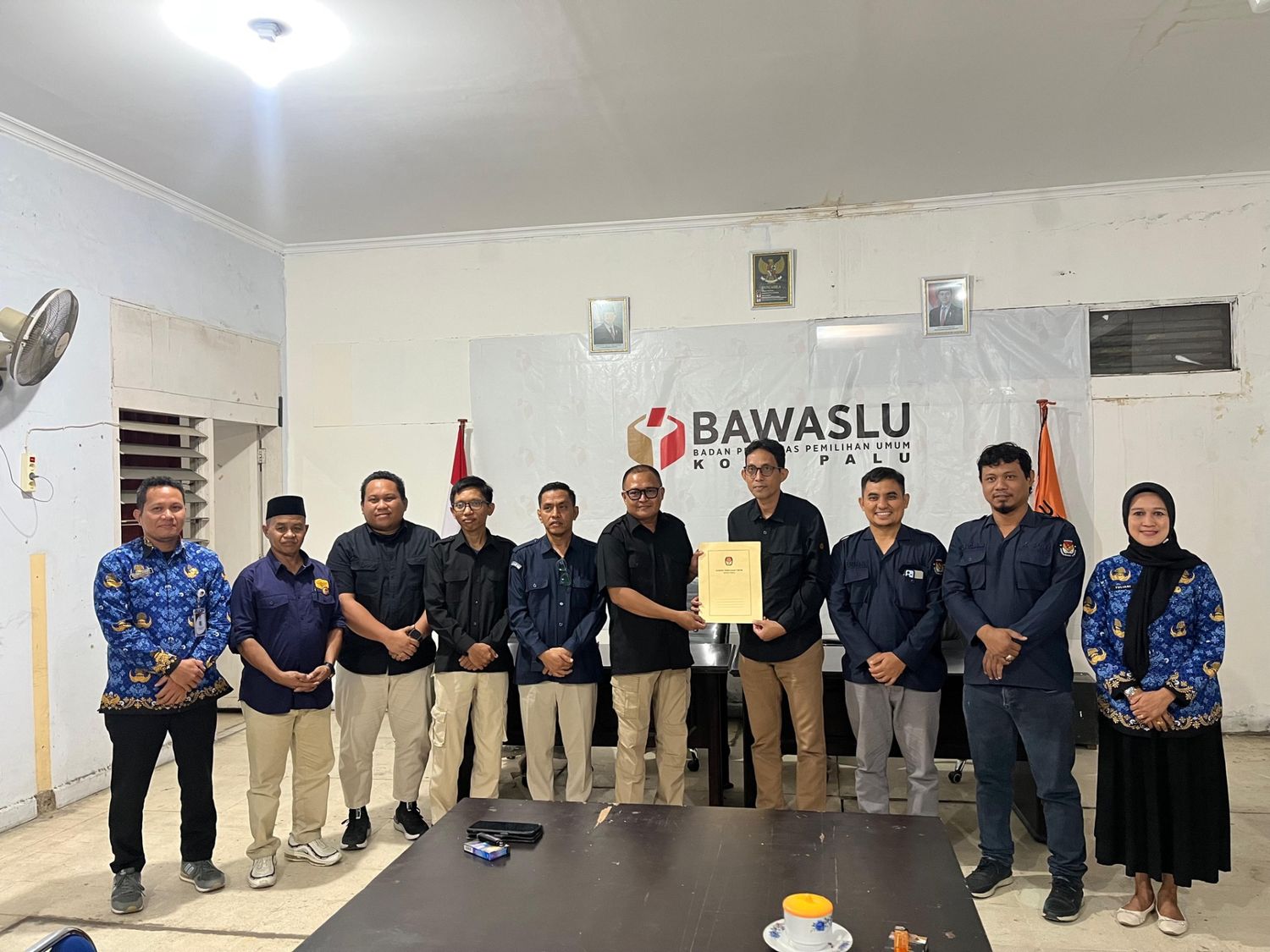 Bawaslu Kota Palu Terima Data Sidalih KPU Jelang Pemutakhiran Data Pemilih Bekelanjutan