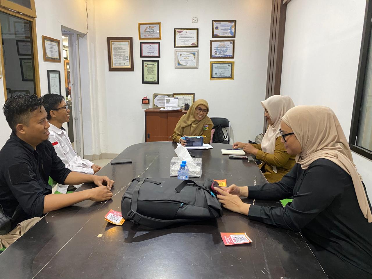 Audiensi ke Dukcapil, Bawaslu Kota Palu Bahas Kenaikan Data Agregat Kependudukan di Kota Palu