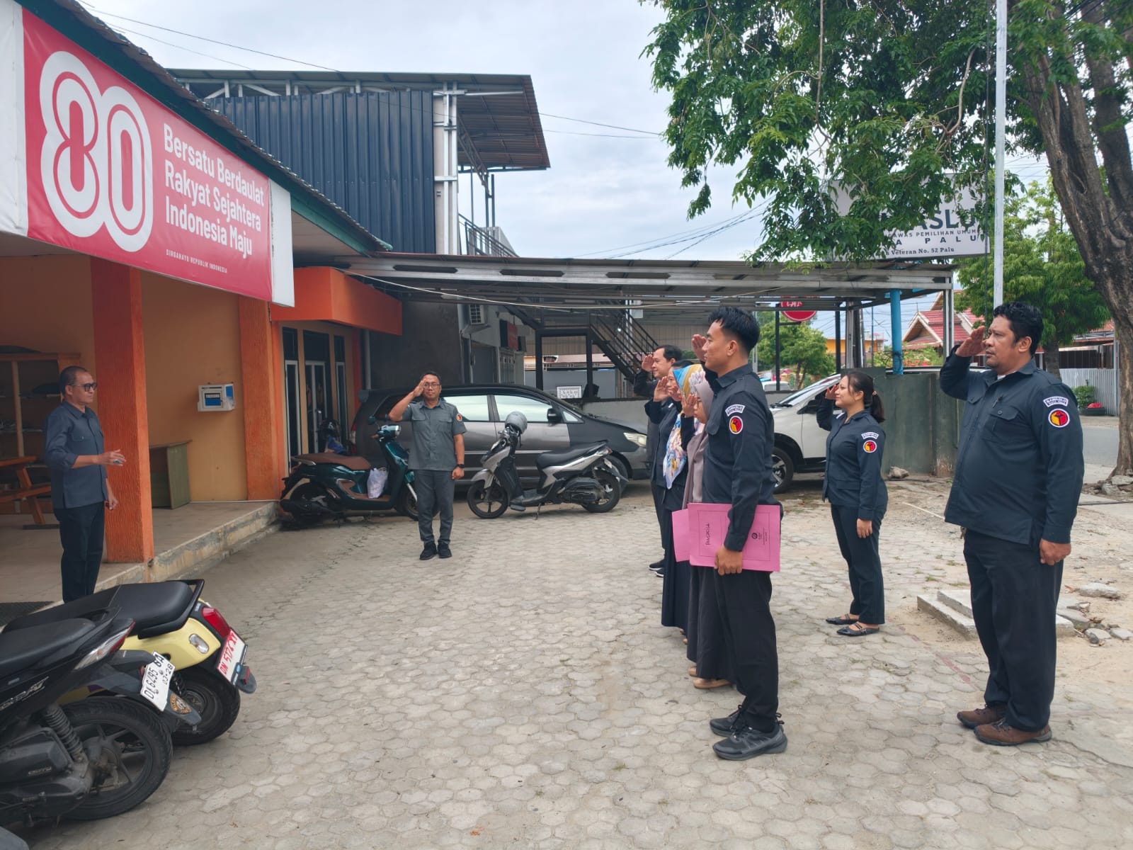 Apel Pagi Bawaslu Kota Palu untuk Wujudkan Disiplin Lembaga Awasi Pemilu