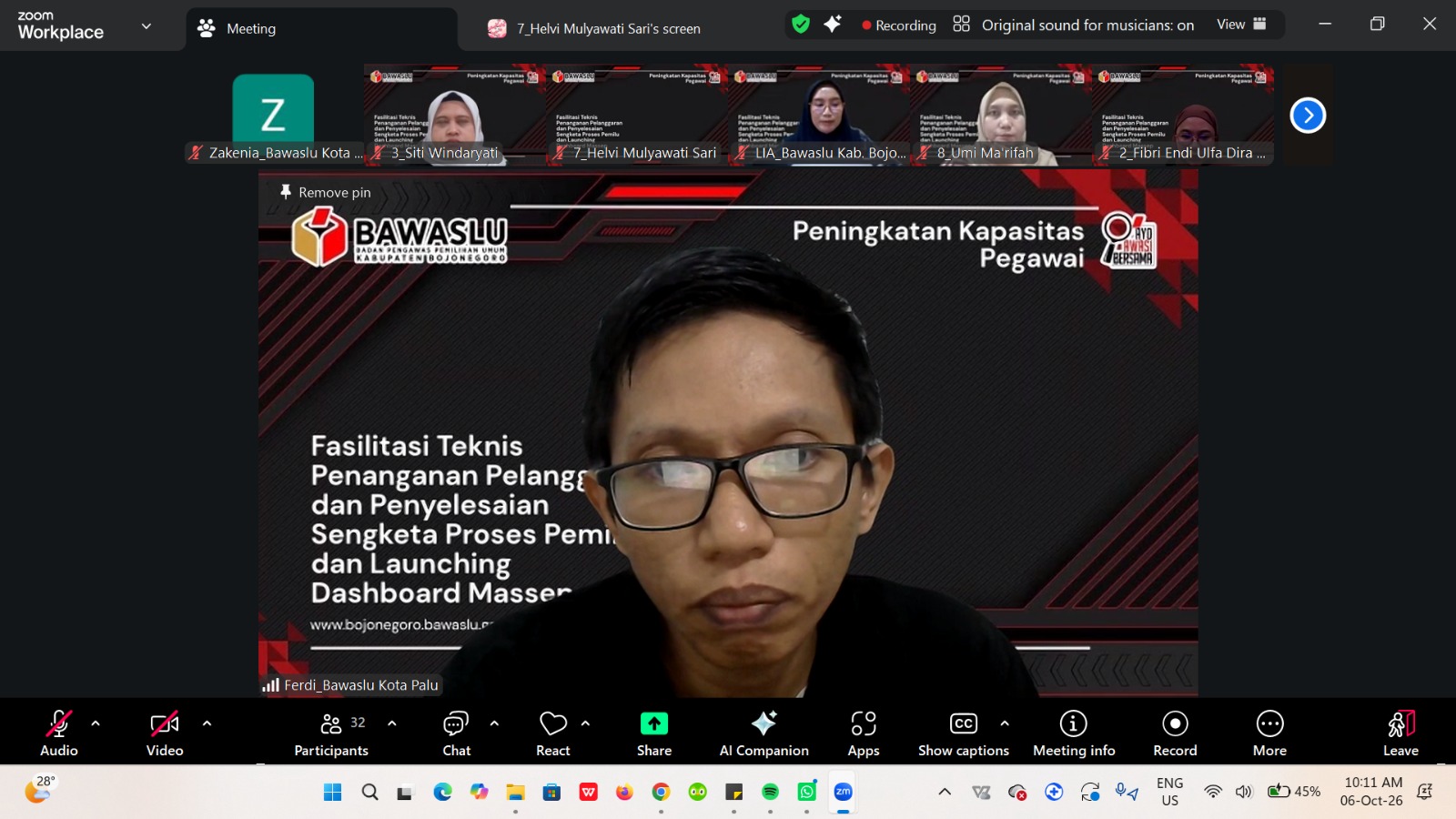 Ferdi sebut Pengawas Pemilu harus Menjawab Tantangan Pemilu di Era Digital 