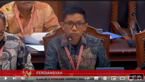 Bawaslu Kota Palu Sampaikan Keterangan di Sidang Penyelesaian Sengketa Hasil