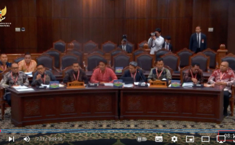 Bawaslu Kota Palu Sampaikan Keterangan di Sidang Penyelesaian Sengketa Hasil