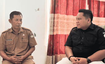 Anggota Bawaslu Kota Palu, Wardiyanto, didampingi Kasubag serta staf P3SH Bawaslu Kota Palu melaksanakan konsolidasi isu demokrasi bersama ke Lurah Birobuli Utara