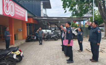 Apel Pagi Bawaslu Kota Palu untuk Wujudkan Disiplin Lembaga Awasi Pemilu