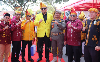 Peringatan Hari Ulang Tahun (HUT) Kota Palu ke-48 berlangsung meriah di halaman Kantor Wali Kota, Minggu (27/9/2026).  Dari Bawaslu Kota Palu, 