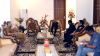 Ketua Bawaslu Kota Palu bersama Anggota dan Kepala Sekretariat Bawaslu Kota Palu melakukan audiensi dengan Wali Kota Palu, Hadianto Rasyid. Pertemuan ini berlangsung di rumah dinas walikota Palu